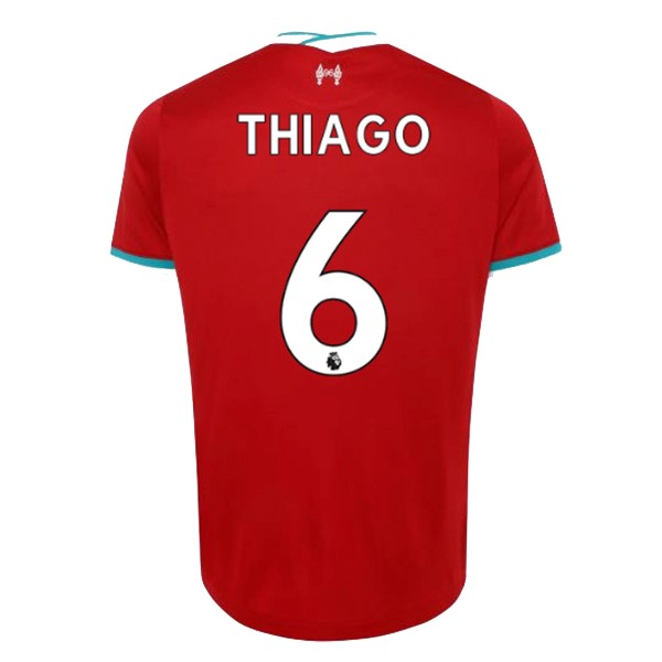 Maillot Football Liverpool NO.6 Thiago Domicile 2020-21 Rouge